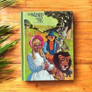 VINTAGE The Wizard of Oz Hardcover Book – Educator Classic Library, Illustrated